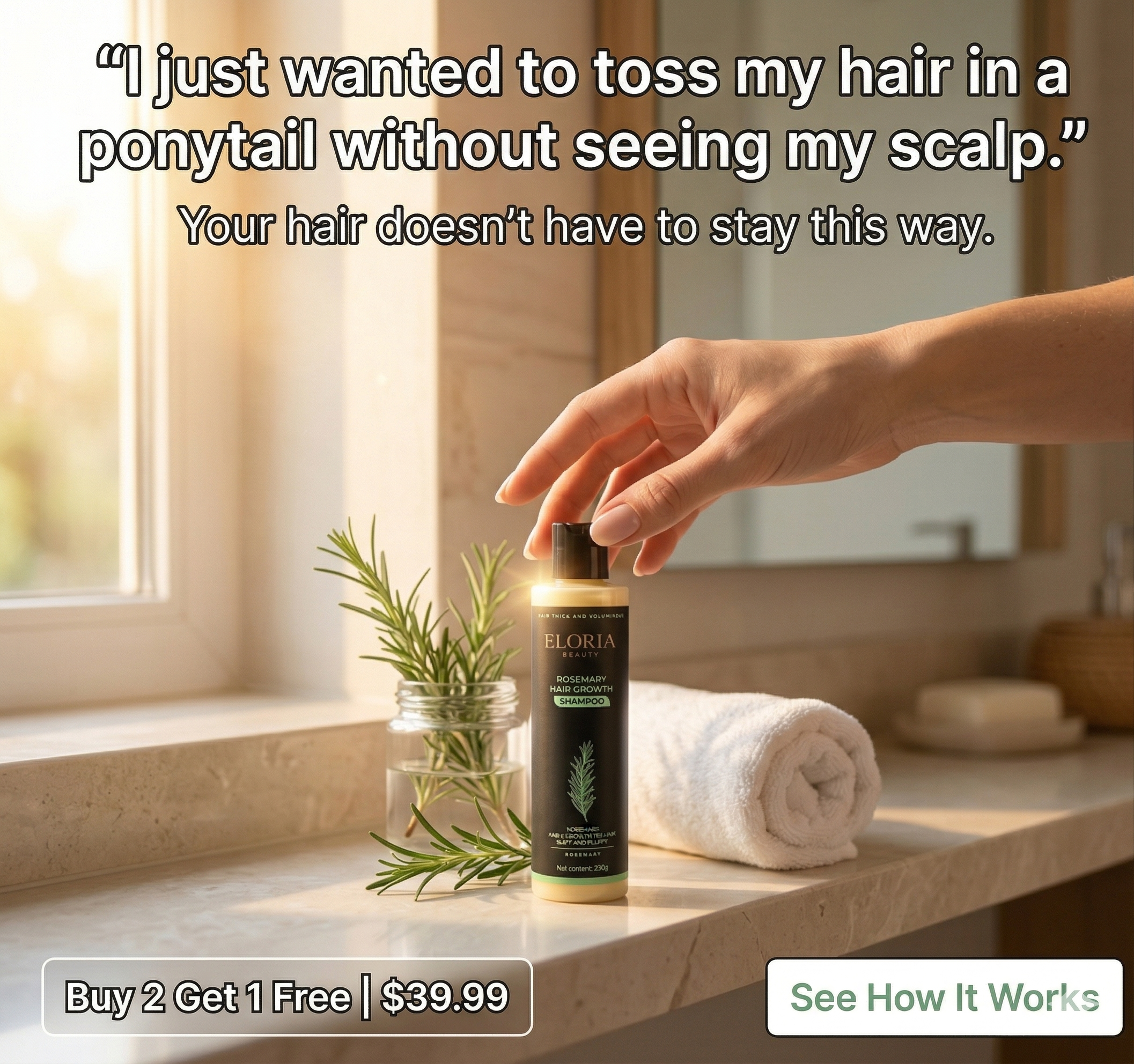 Adriana Morales Facebook ad: Nourish Your Hair Naturally