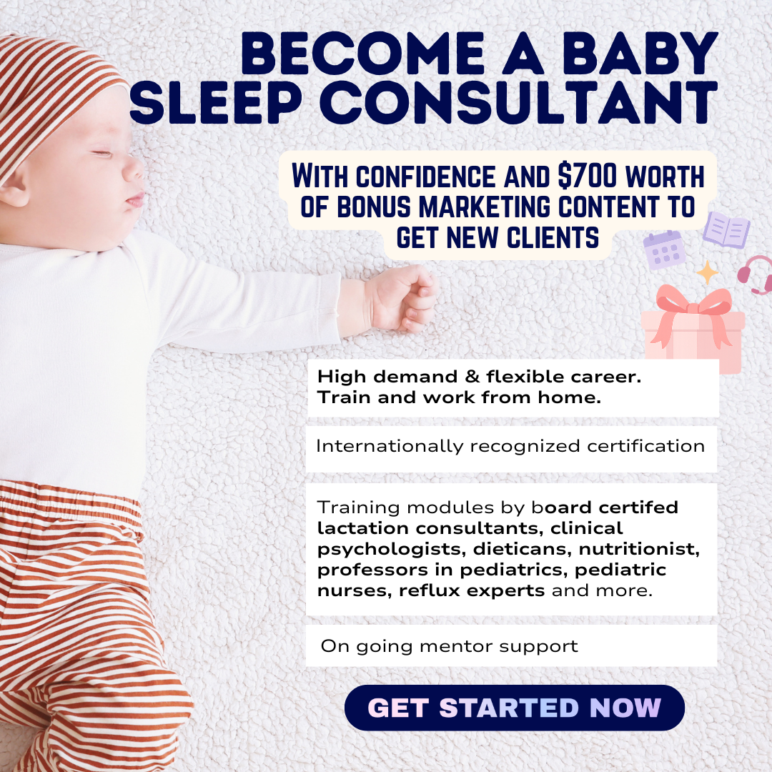 Baby Sleep Consultant Training and Certification Facebook ad