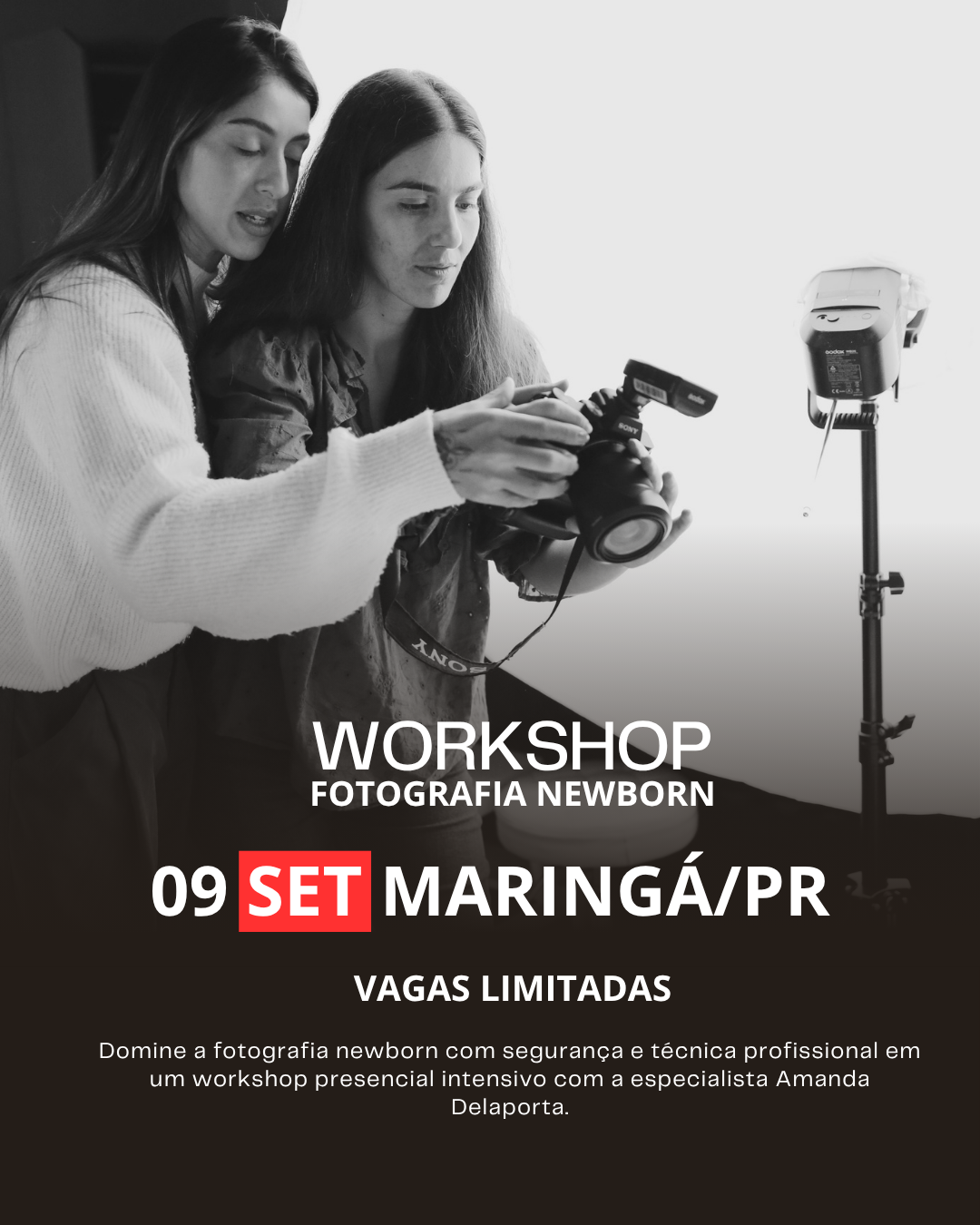 Amanda Delaporta - Fotografia Facebook ad: Curso de Fotografia Newbon - Maringá/PR