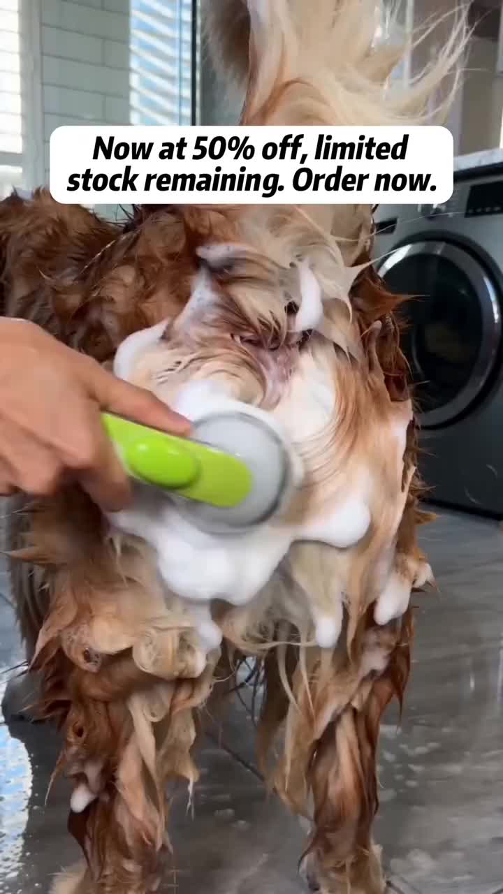 Copicemicros_HH Facebook ad: New 2 in 1 Pet Bath and Grooming Brush