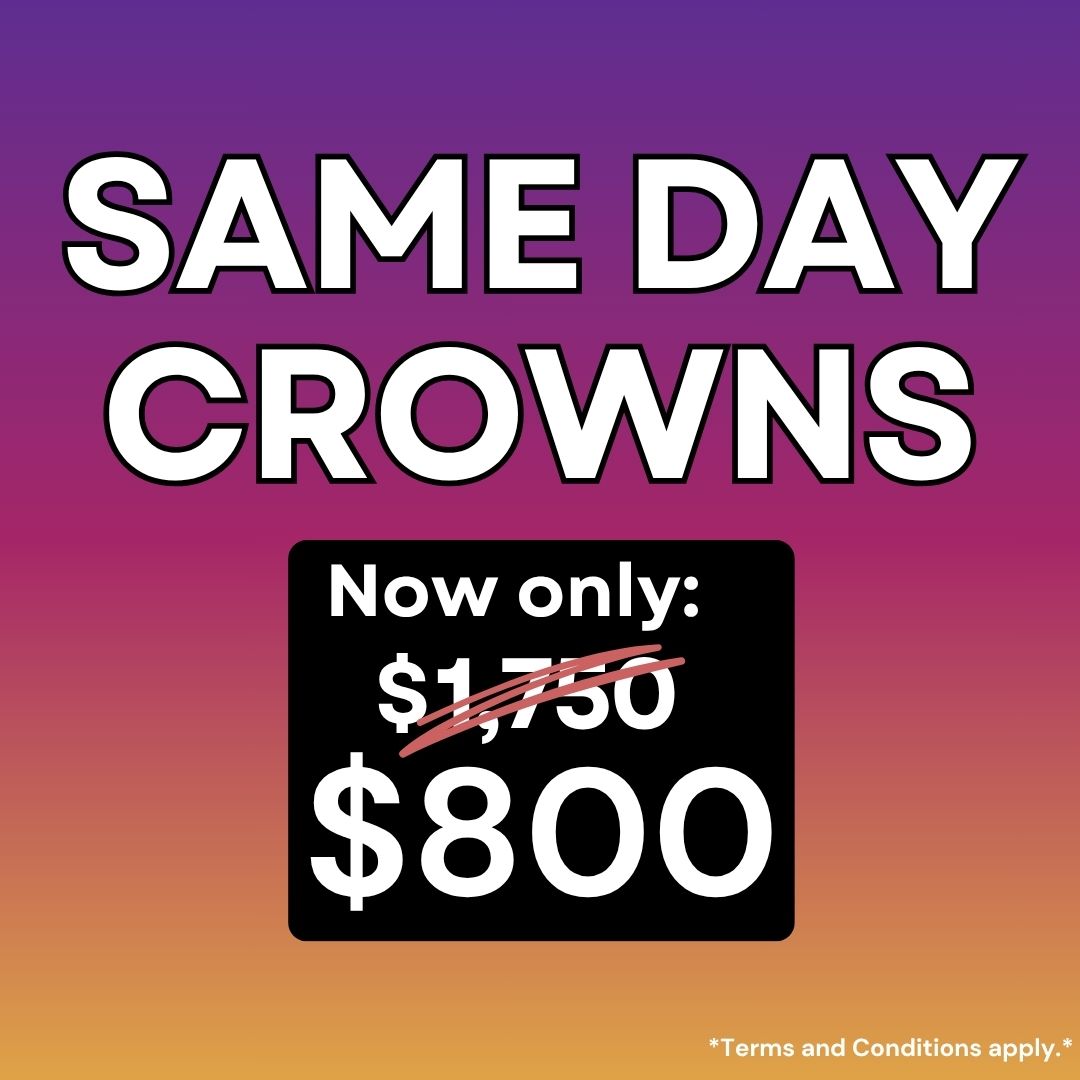 Silvoy DMD Facebook ad: Huge Savings in Dental Crowns in Raleigh