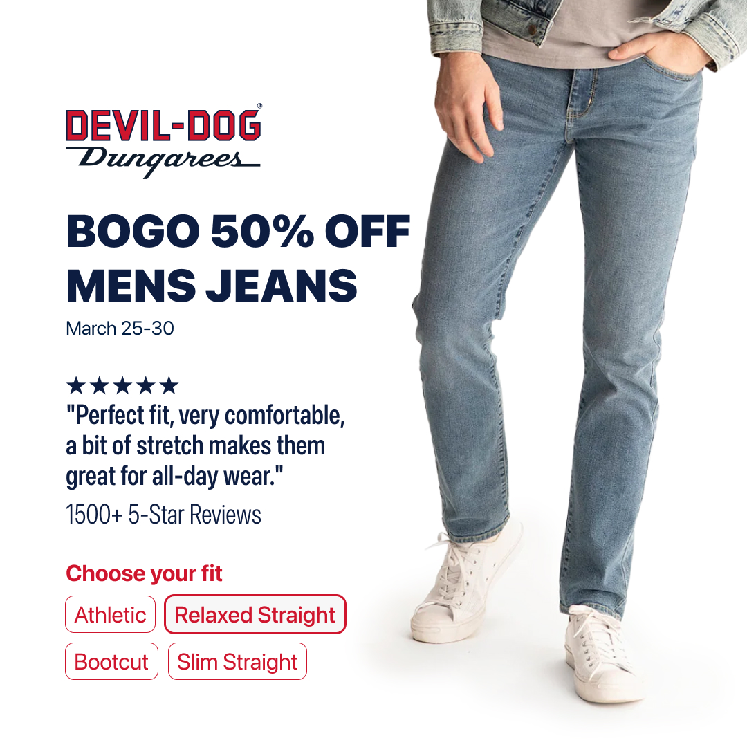 DEVIL-DOG Dungarees Facebook ad