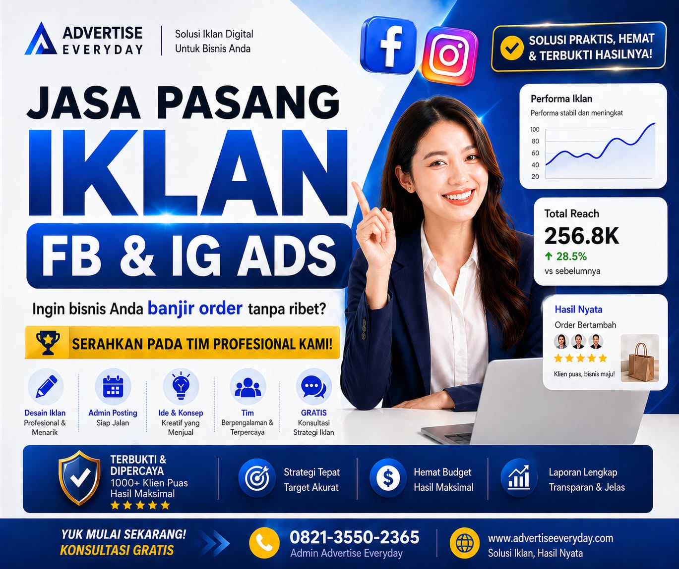 Advertise Everyday Facebook ad: Konsultasi GRATIS sekarang juga!