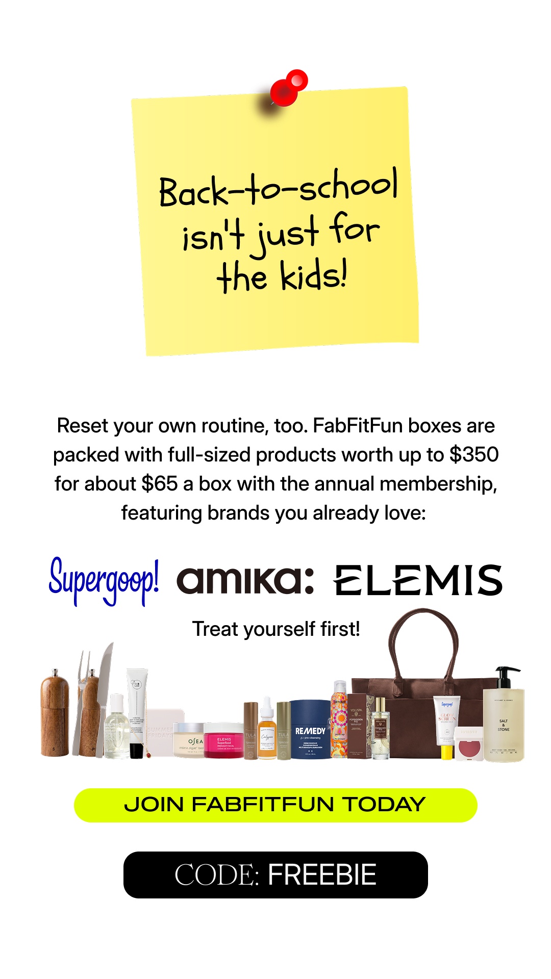 FabFitFun Facebook ad
