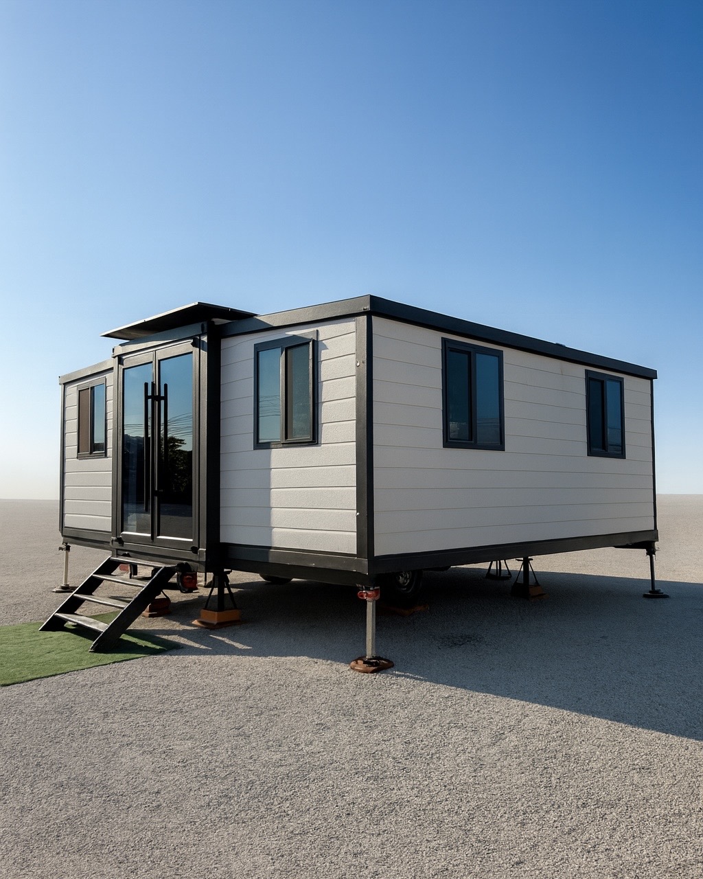 Luxe Micro Estates Facebook ad: Modern Off-Grid Tiny Home, Starting at $38,990