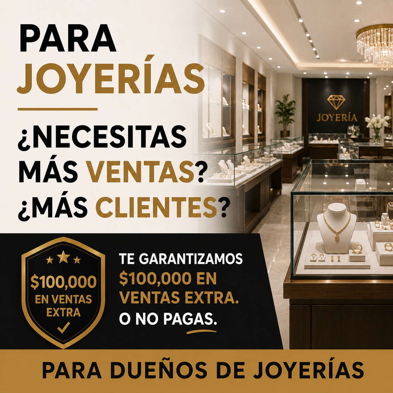 Future Cut Media - Raul Camarena Facebook ad: Quieres duplicar tus ventas de joyas?