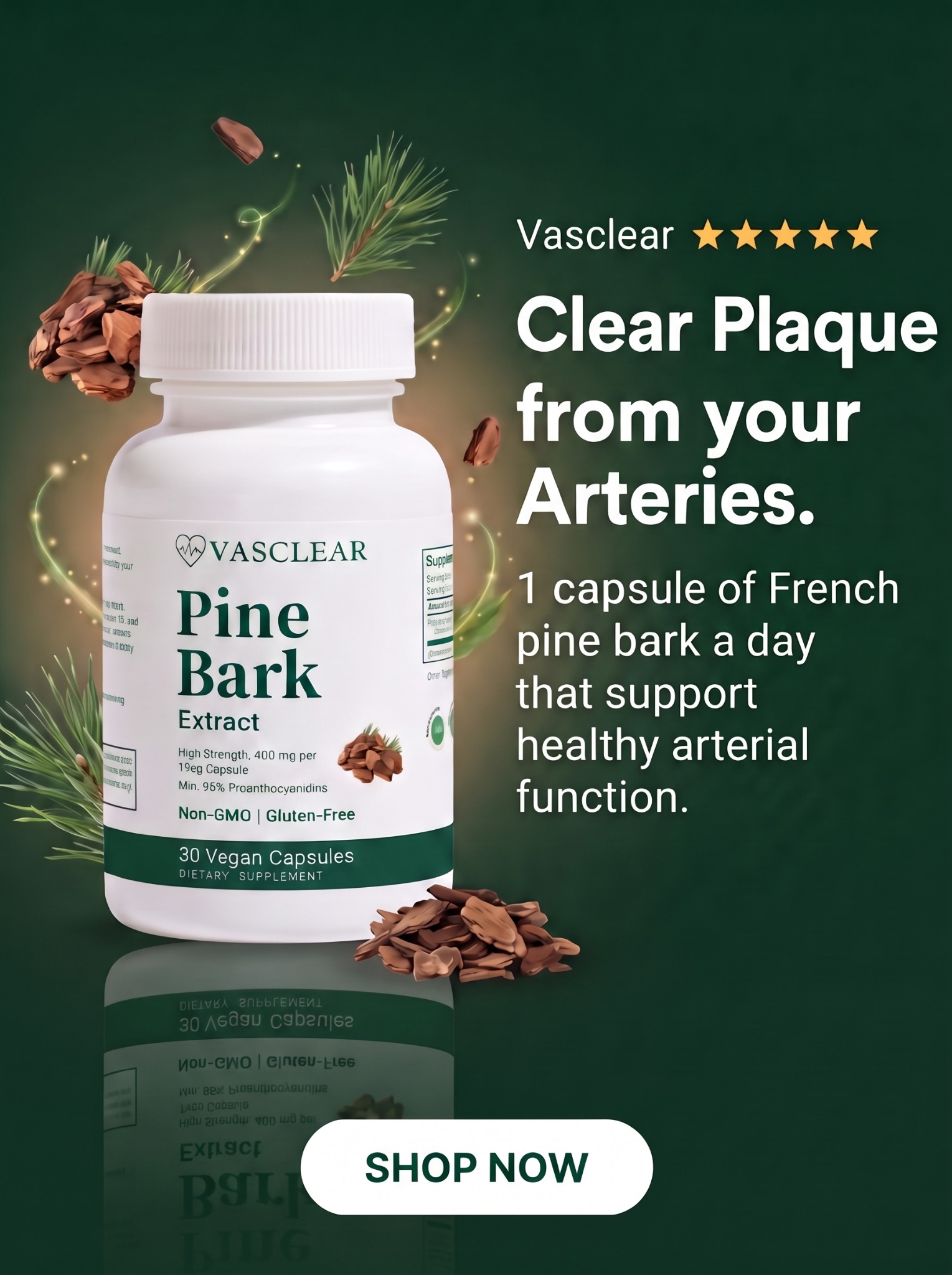 Vasclear Facebook ad: Support Healthy Circulation Naturally