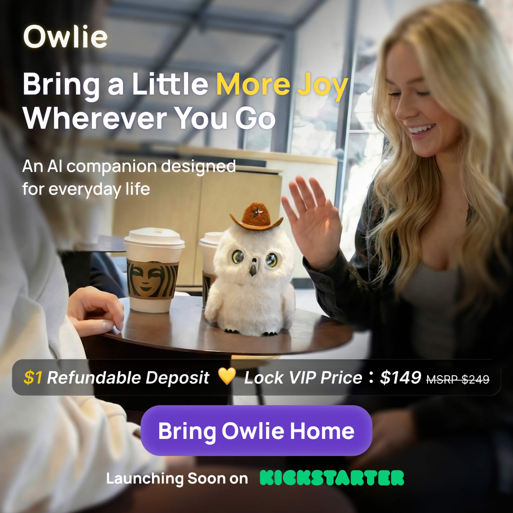 Owlie Facebook ad