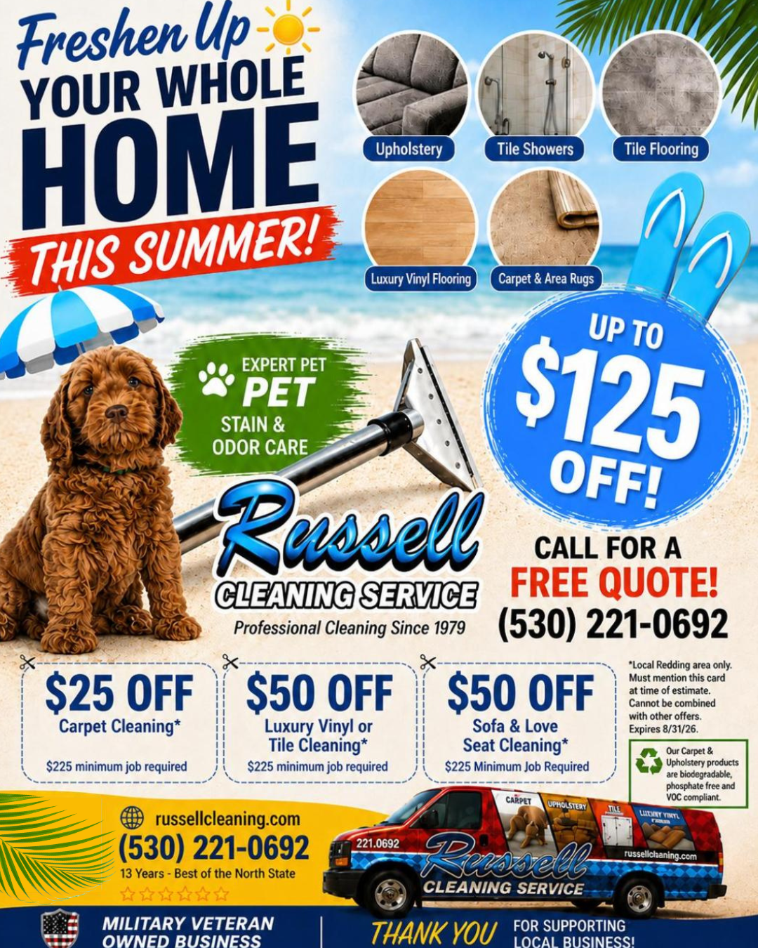 Russell Cleaning Service Facebook ad