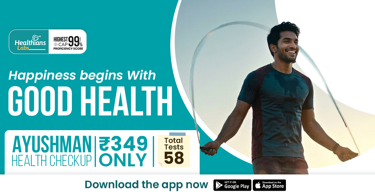 Healthians Facebook ad