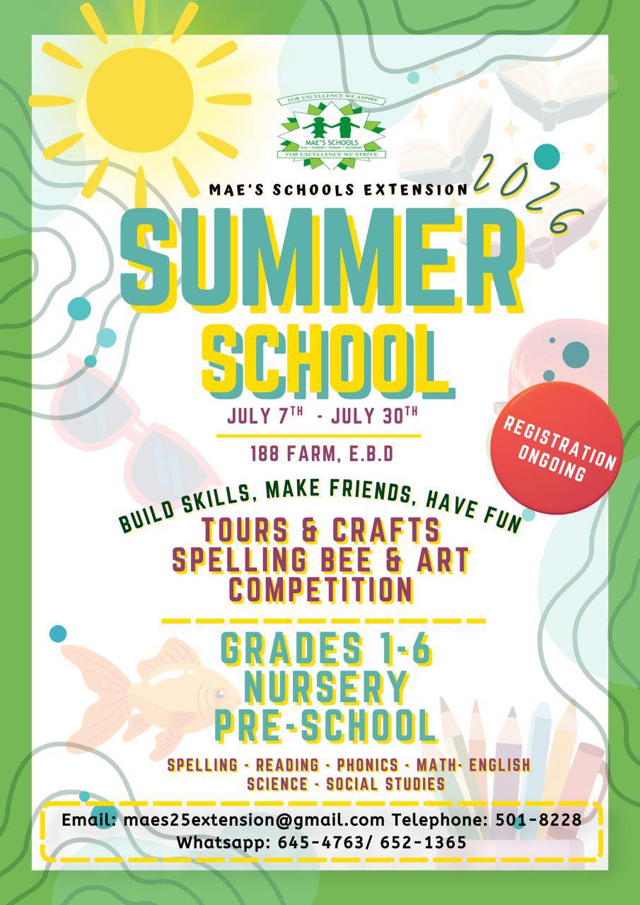 Mae’s School Extension Facebook ad: *Summer School*
