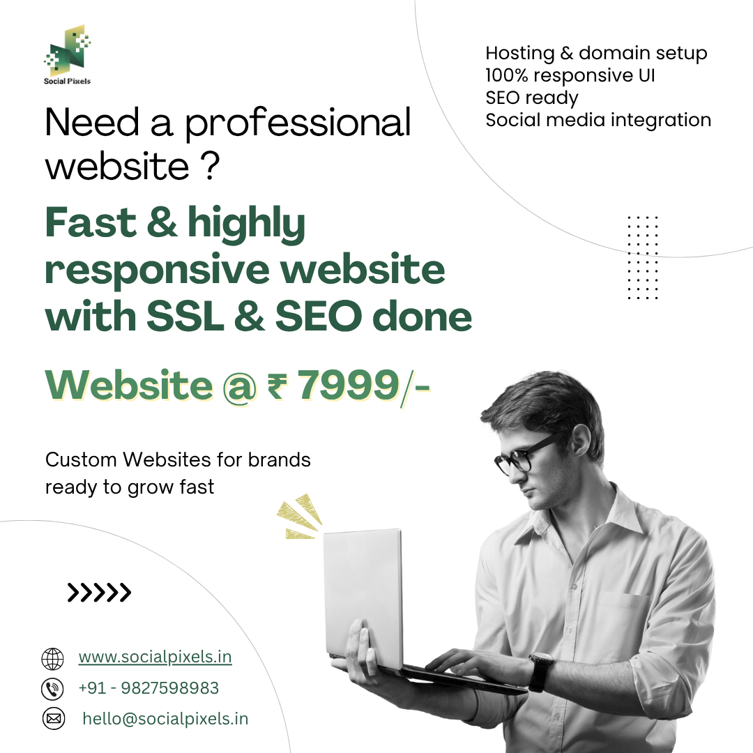 Social Pixels Media Facebook ad: Website At Just ₹6999 | Pay After Delivery | No Advance…