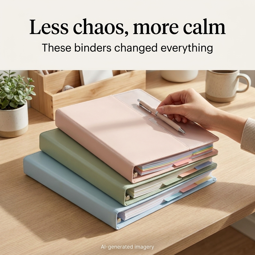 Maria's Finds Facebook ad: These Binders Make Organization Easier