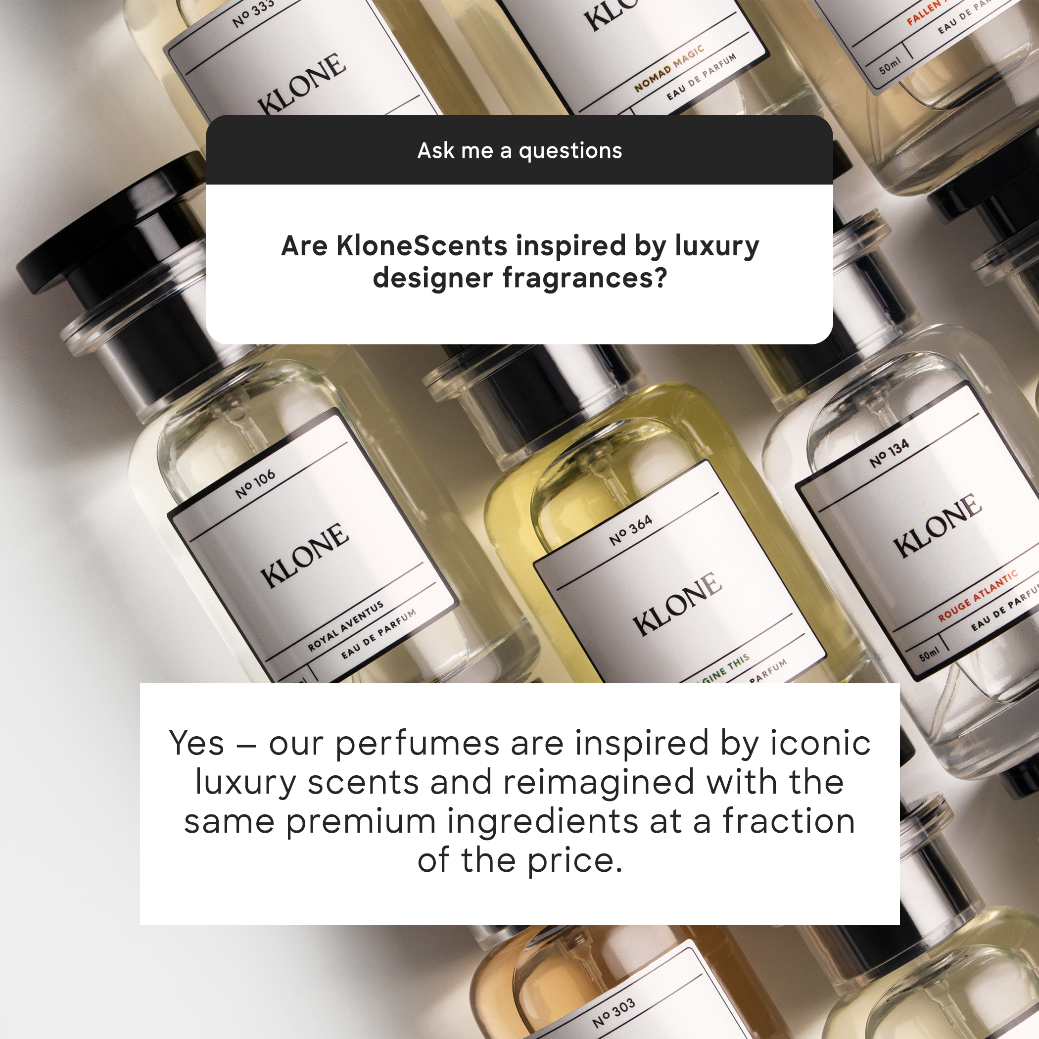 Klone Scents Facebook ad