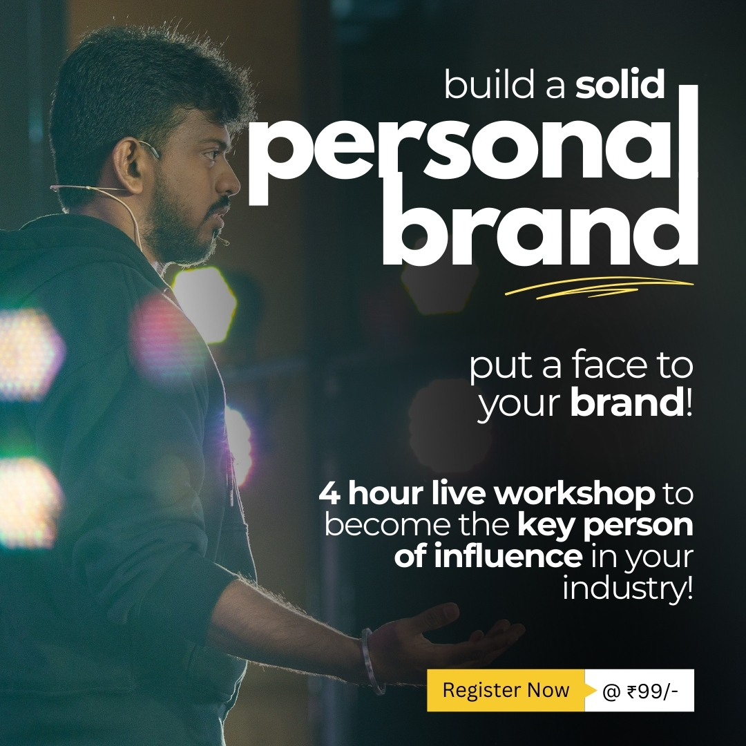 Sudharsanan Ganapathy Facebook ad: Fix Your Personal Brand. Fix Your Business