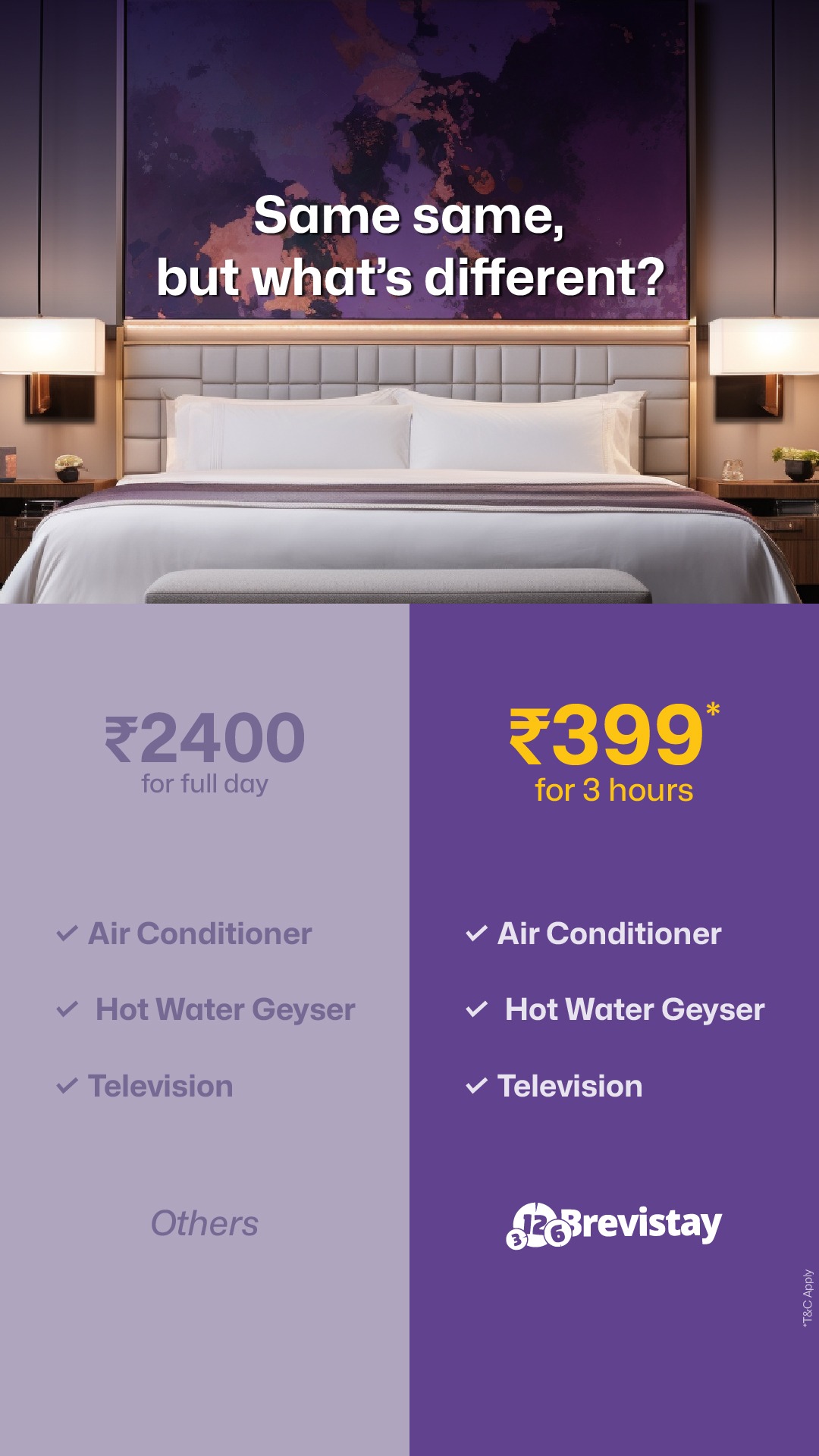 Brevistay Facebook ad from Apr 24, 2026