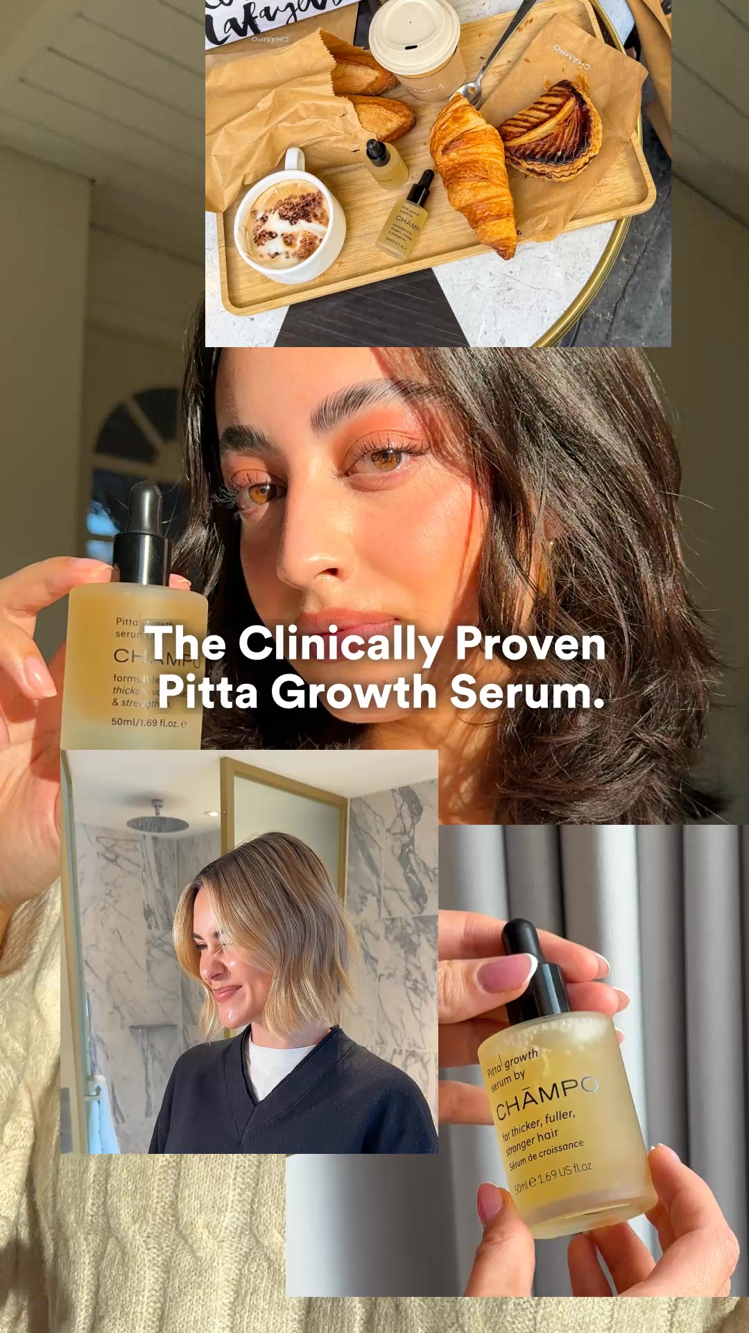 Chāmpo Haircare Facebook ad from Aug 25, 2026