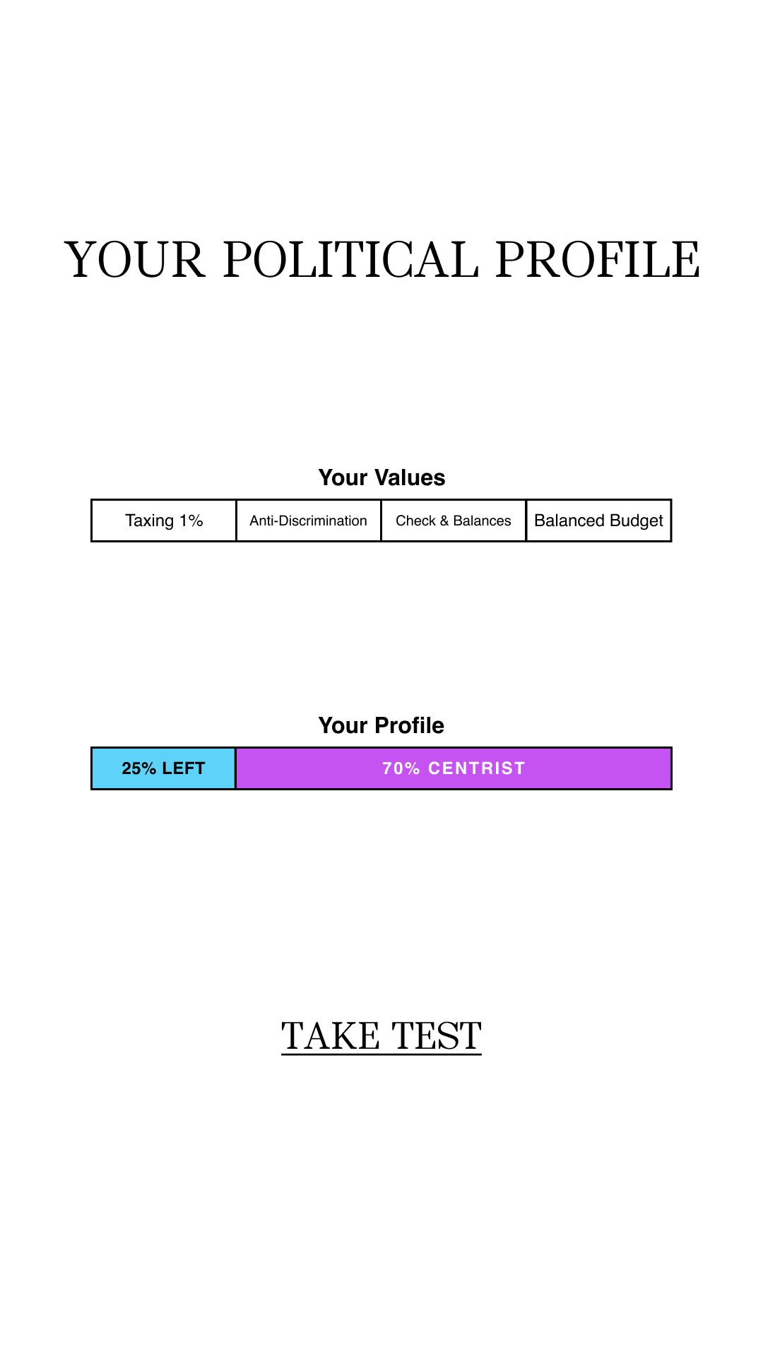 Quizzes for You Facebook ad