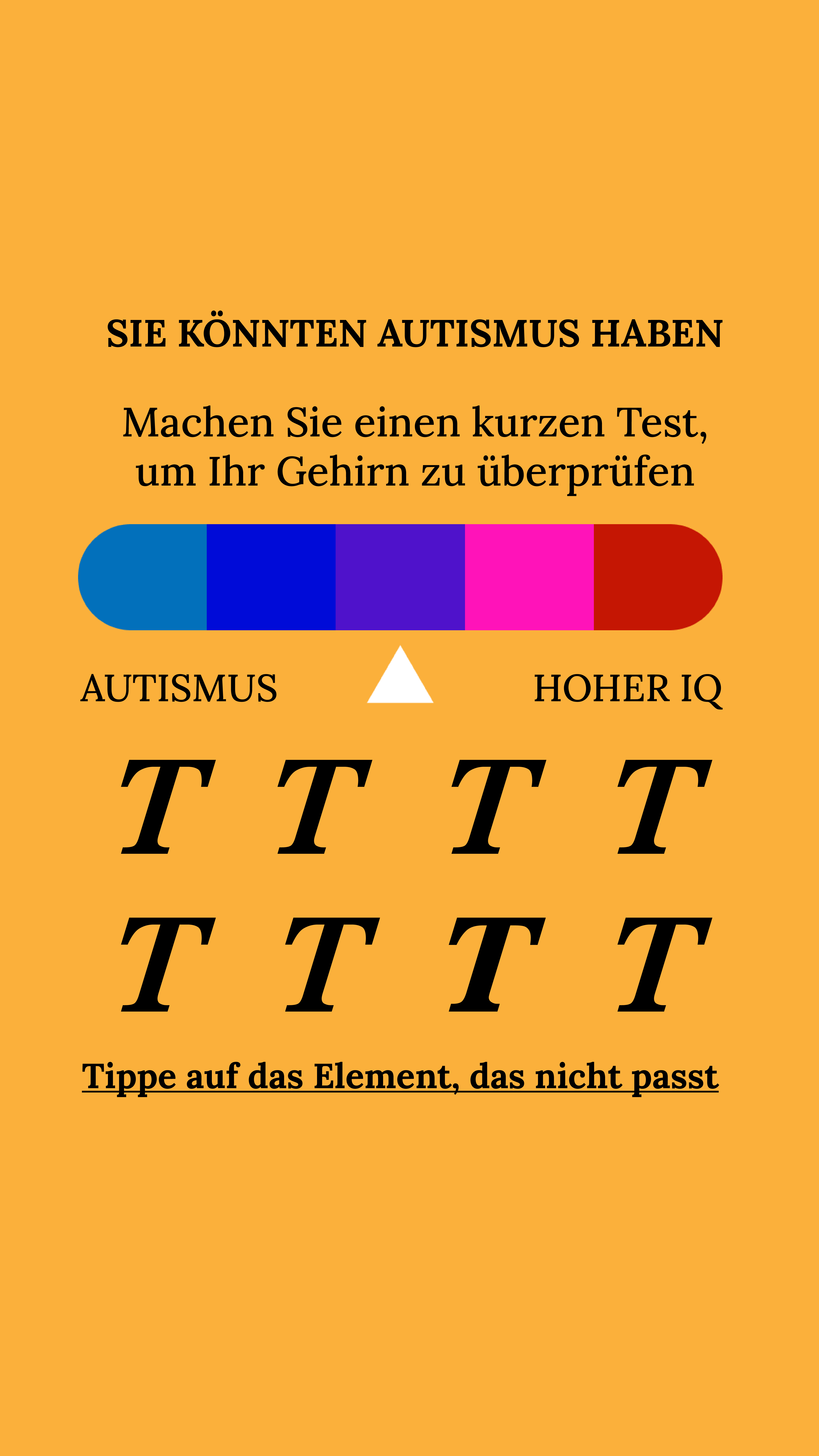 International IQ test Facebook ad