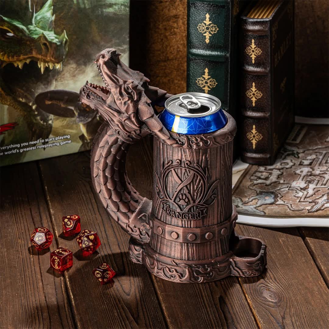 Doldols Facebook ad: 3D Dragon Dice Tower Mug, DND Class Mug, DM Mug