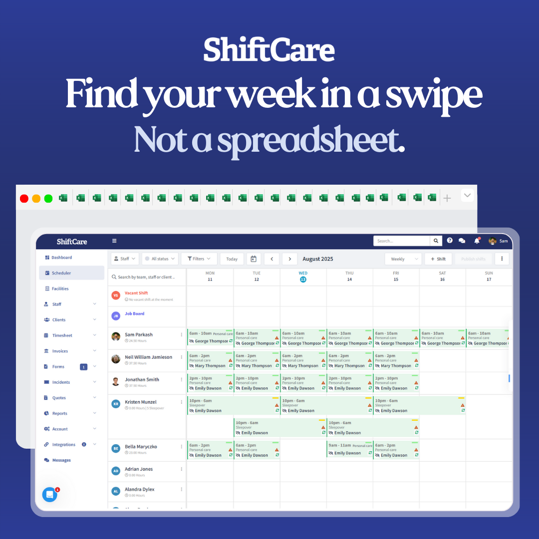 ShiftCare Facebook ad
