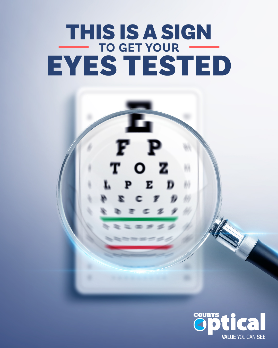 Courts Optical Grenada Facebook ad: Your Sight Is Priceless