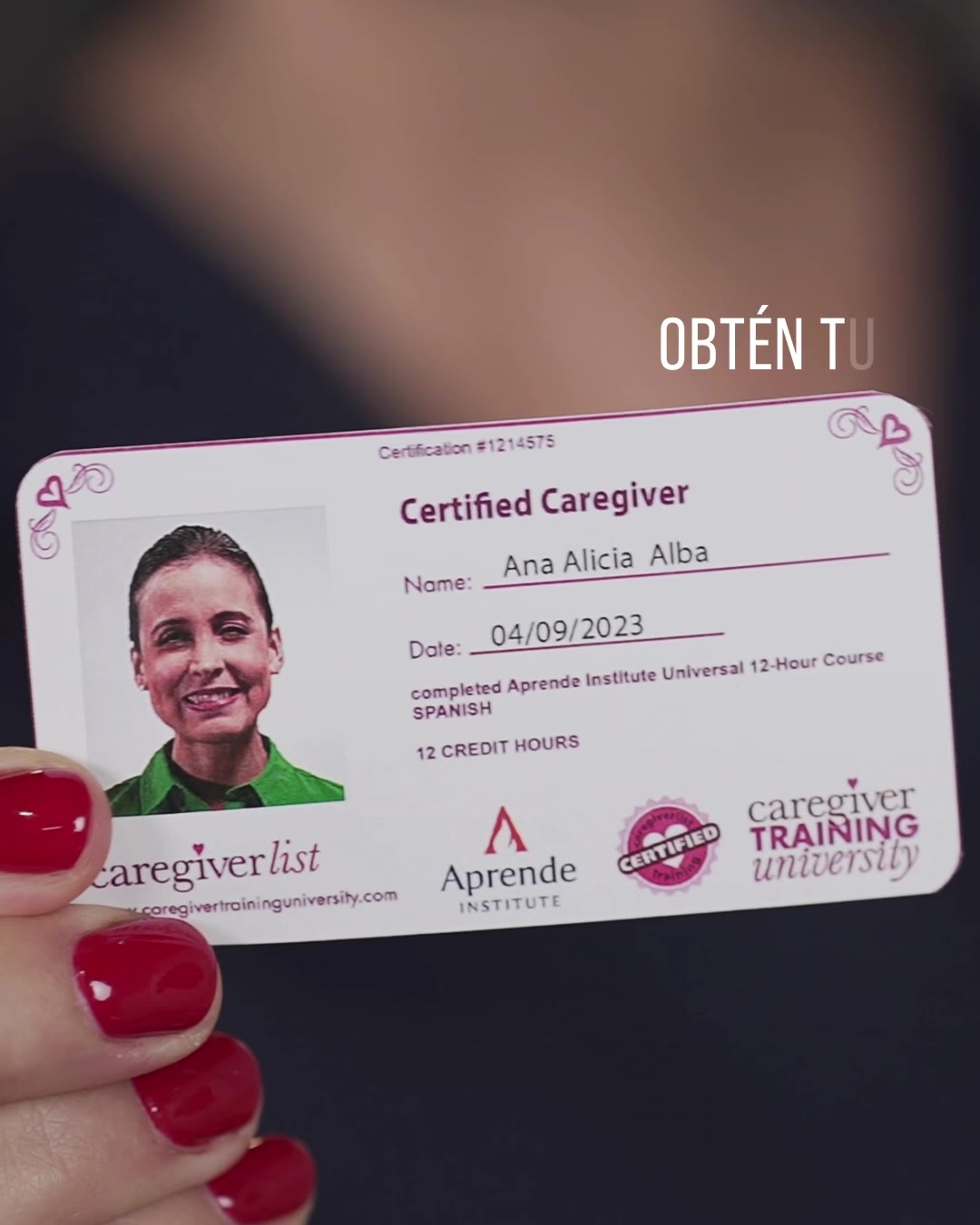 Aprende Institute Facebook ad from Aug 12, 2026
