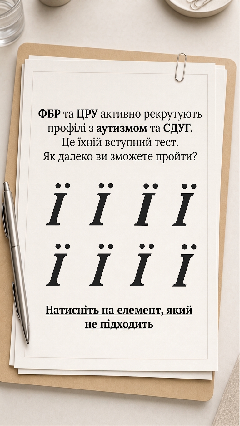 International Brain Test Facebook ad
