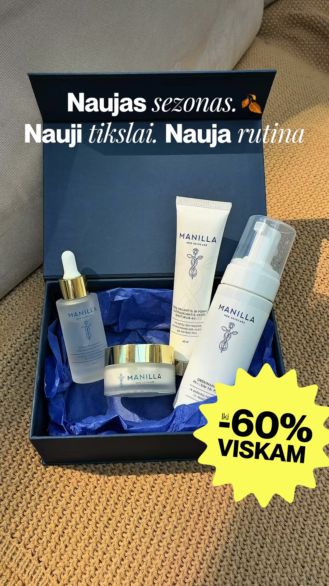 Manilla Facebook ad: Produktai už itin MAŽĄ KAINĄ