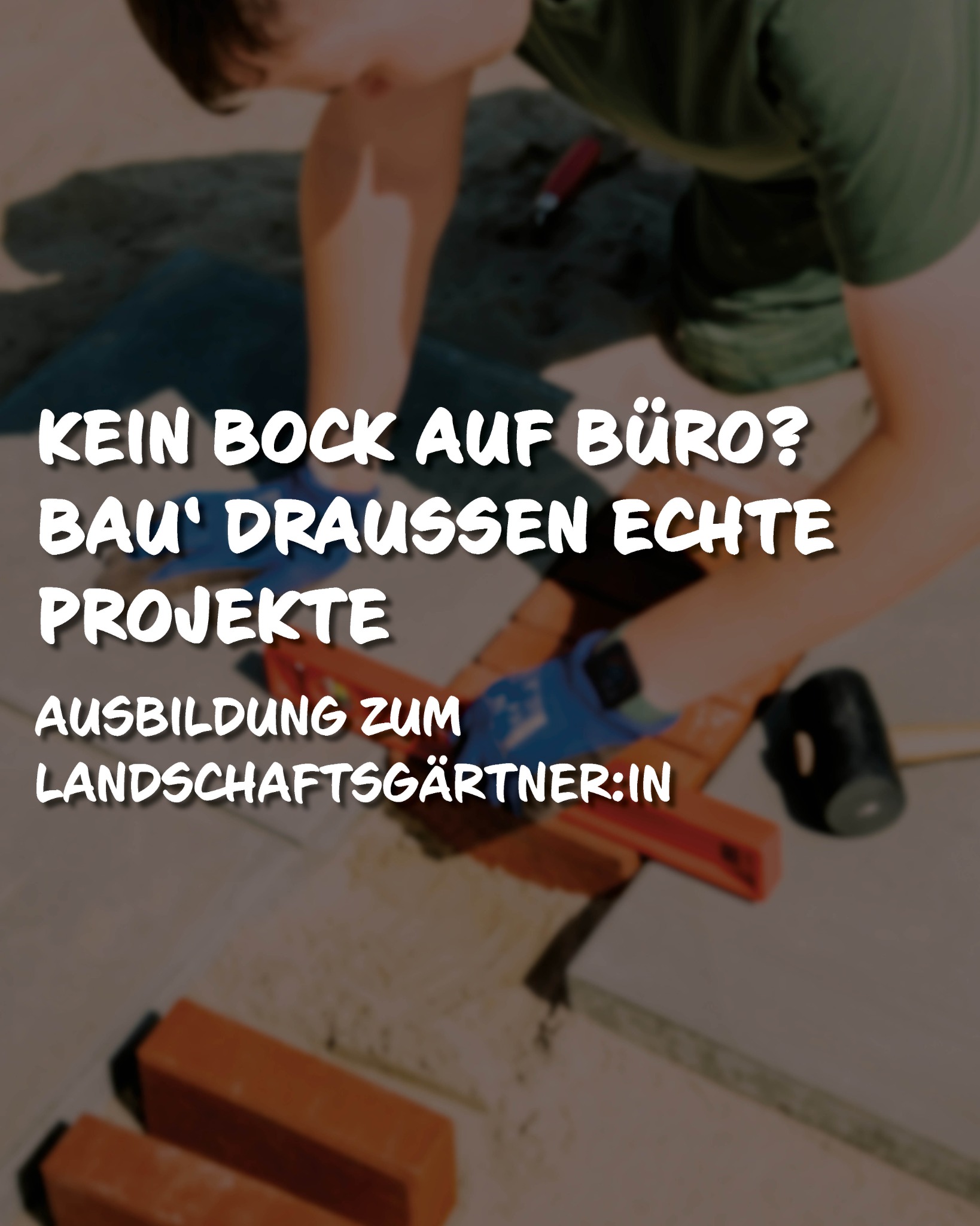 grünwert Bremen Facebook ad: Kein Bock auf Büro?