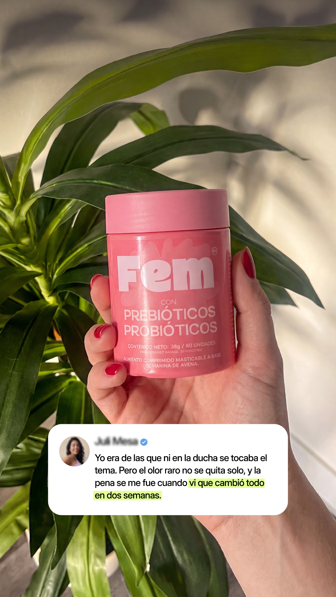 Fem Probiotics Facebook ad