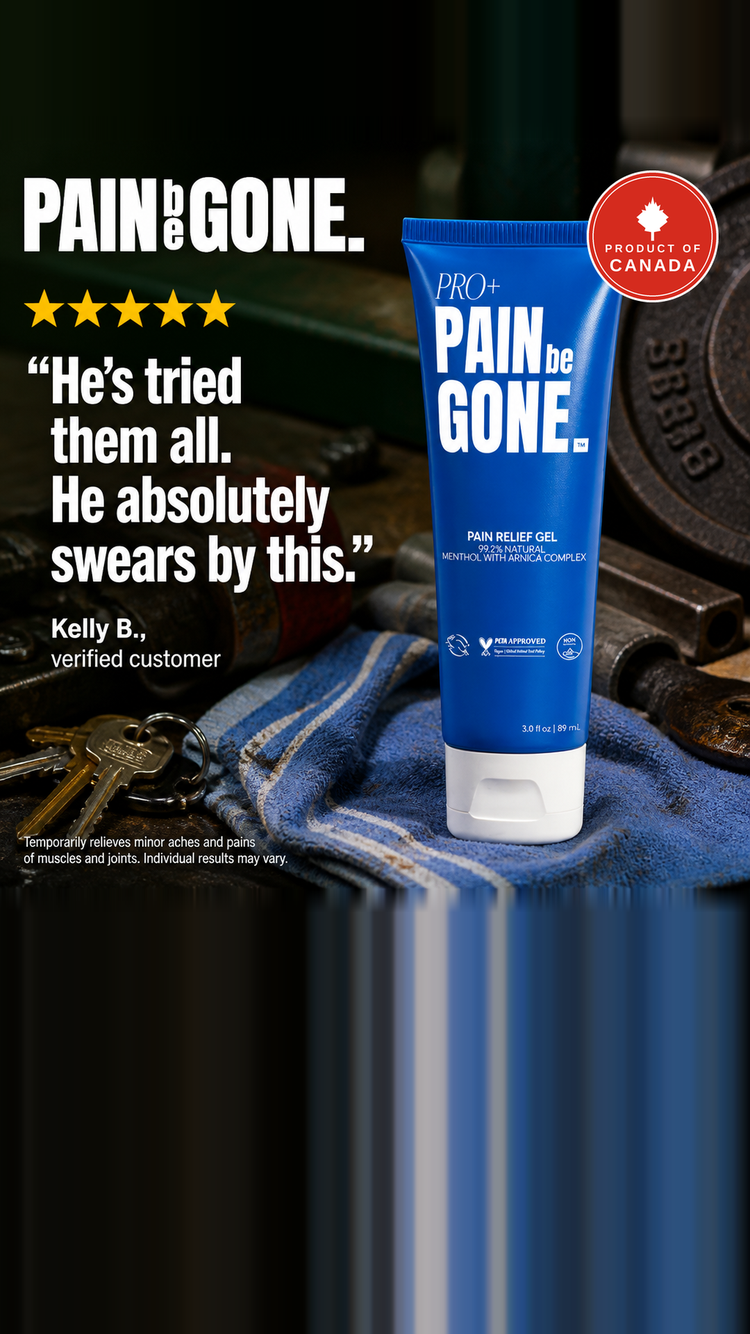 Pain Be Gone Pro Facebook ad