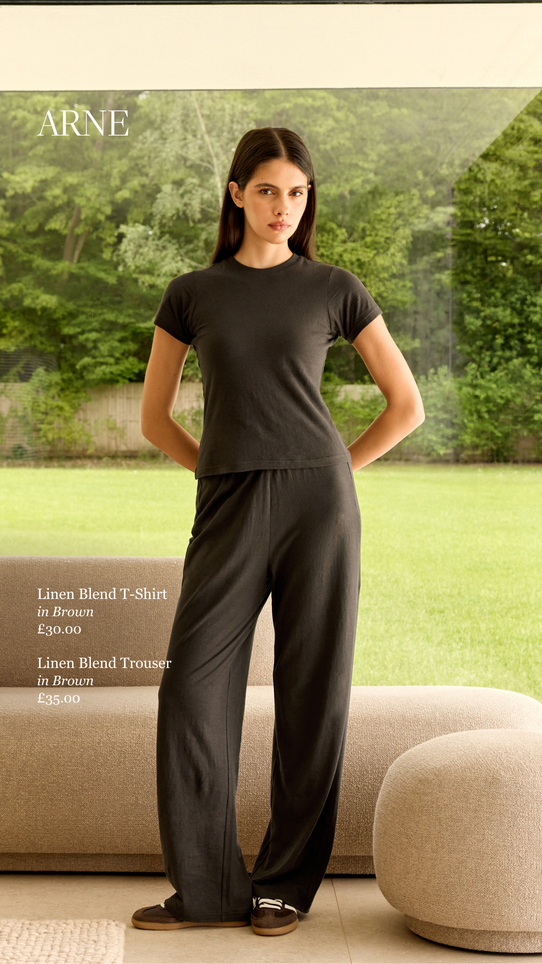 ARNE Women Facebook ad: LINEN BLEND SETS