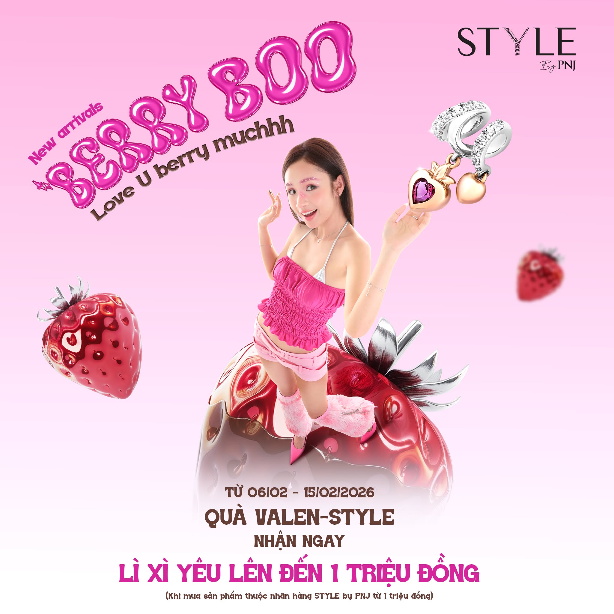 STYLE by PNJ Facebook ad: TỎ TÌNH KIỂU VALEN-STYLE, NHẬN VỀ MUÔN VÀN QUÀ YÊU