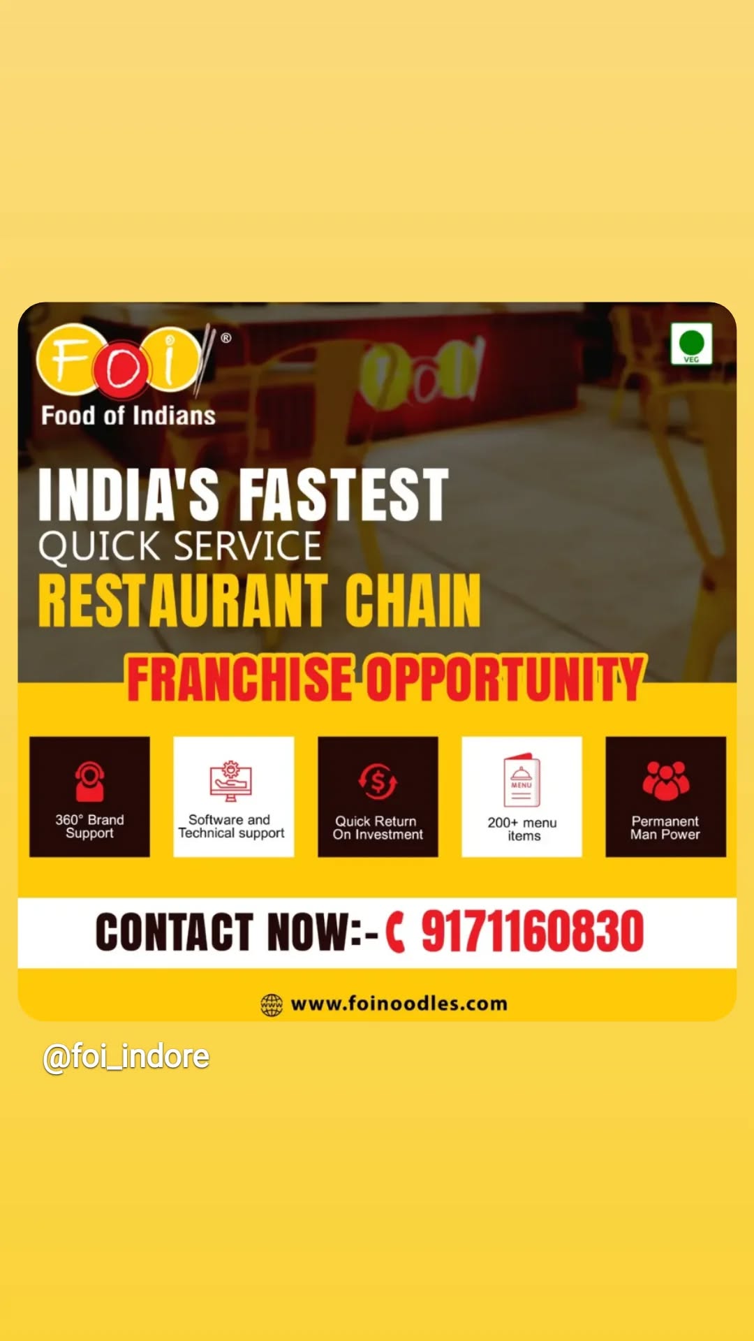 FOI Indore Facebook ad