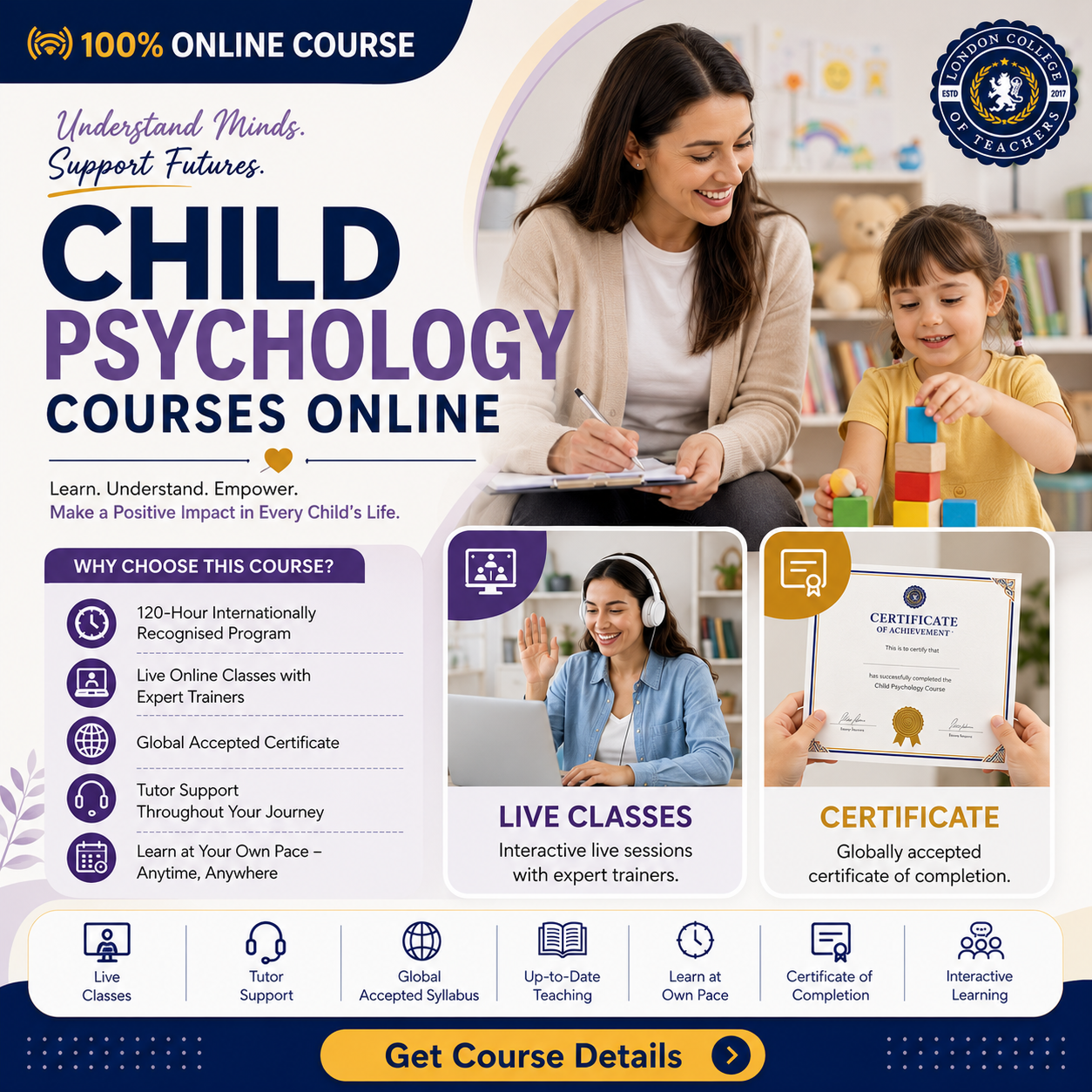 London College of Teachers Facebook ad