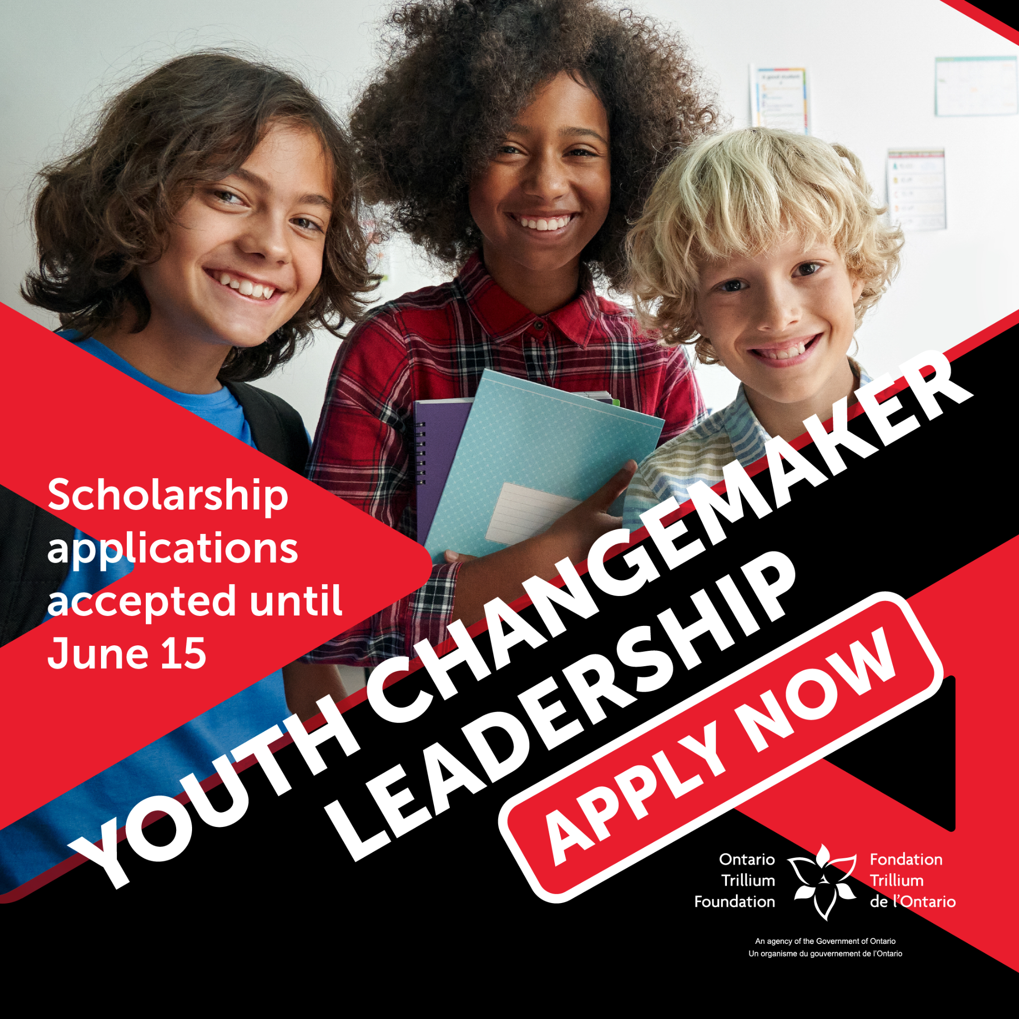 YMCA of Simcoe/Muskoka Facebook ad: Changemaker Scholarships Available