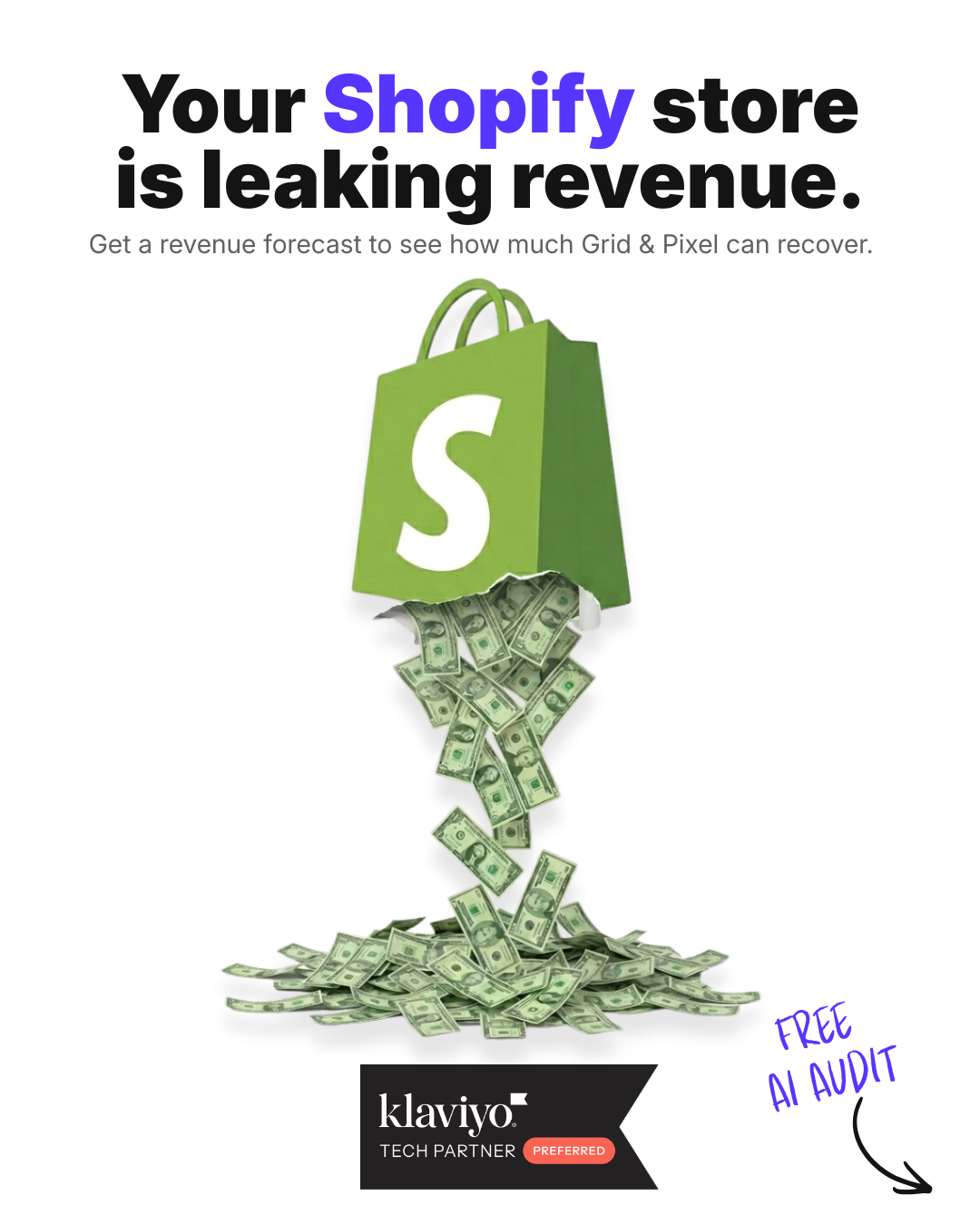 DTC Lou Facebook ad: Book a FREE audit (Worth $500)