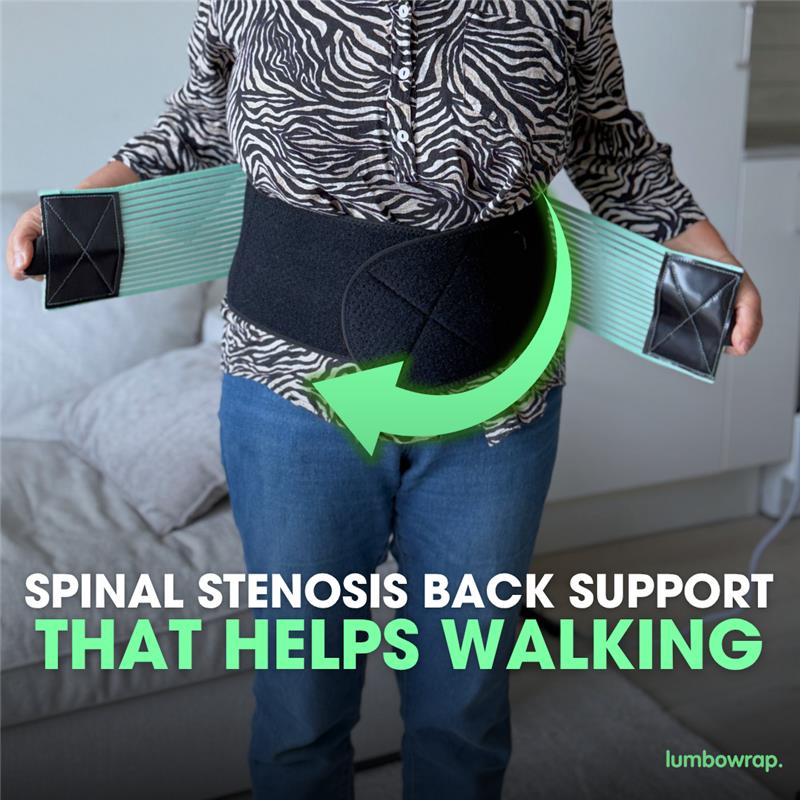 Lumbowrap Facebook ad: The Best Back Wrap That Fits