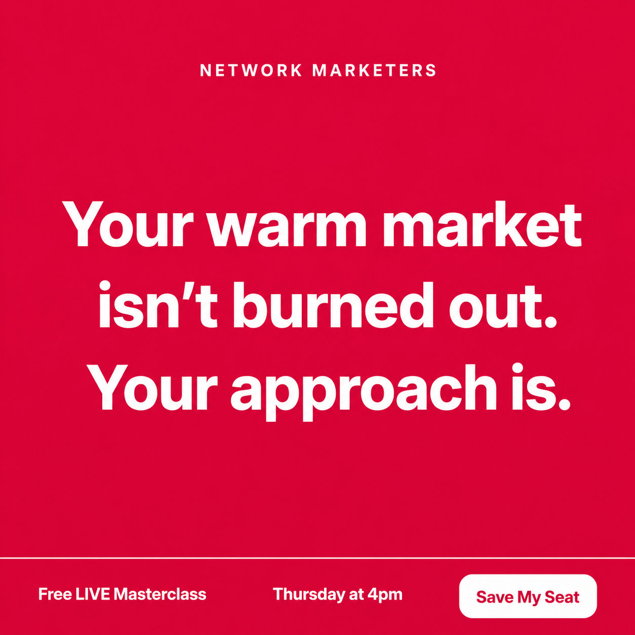 Attraction Marketing Facebook ad