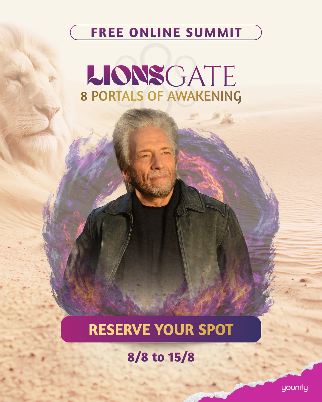 younity International Facebook ad: A week to awaken your full potential