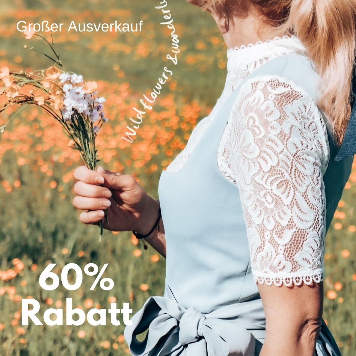Ja,mei Life Facebook ad: Feiere die Liebe, mit einem Dirndl, das bleibt.