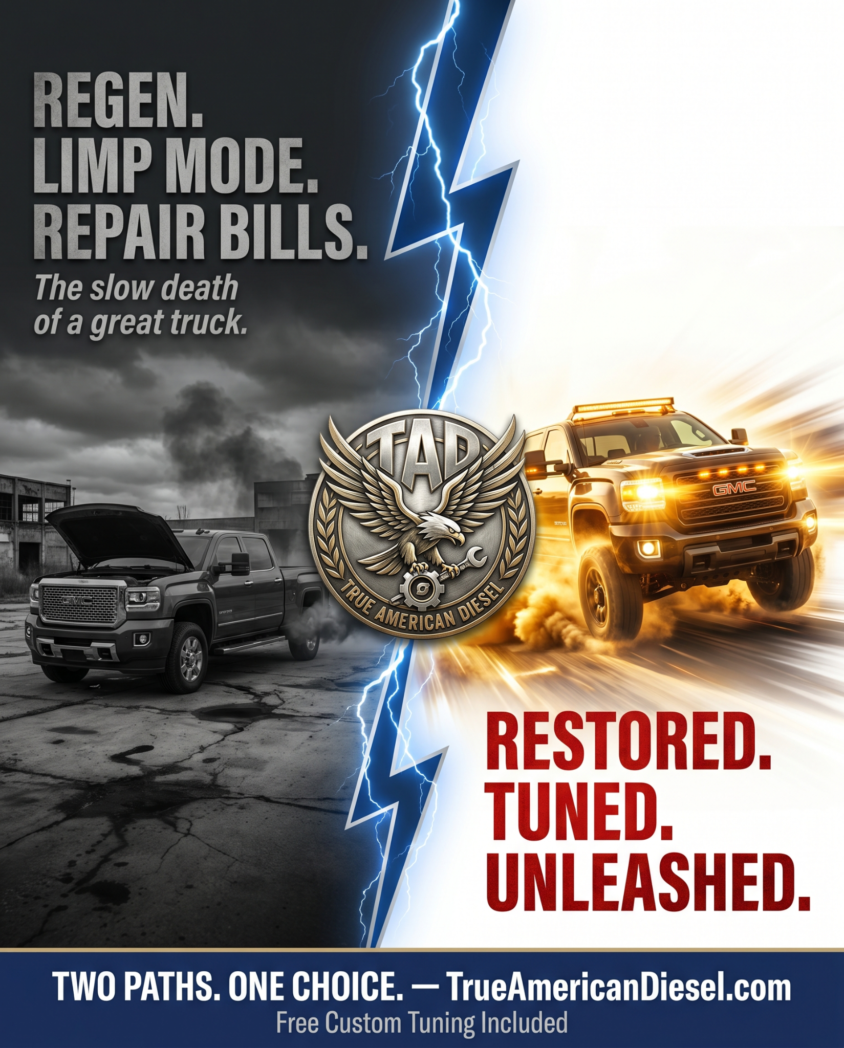 True American Diesel Facebook ad: Delete Your DPF, EGR, DEF & More!