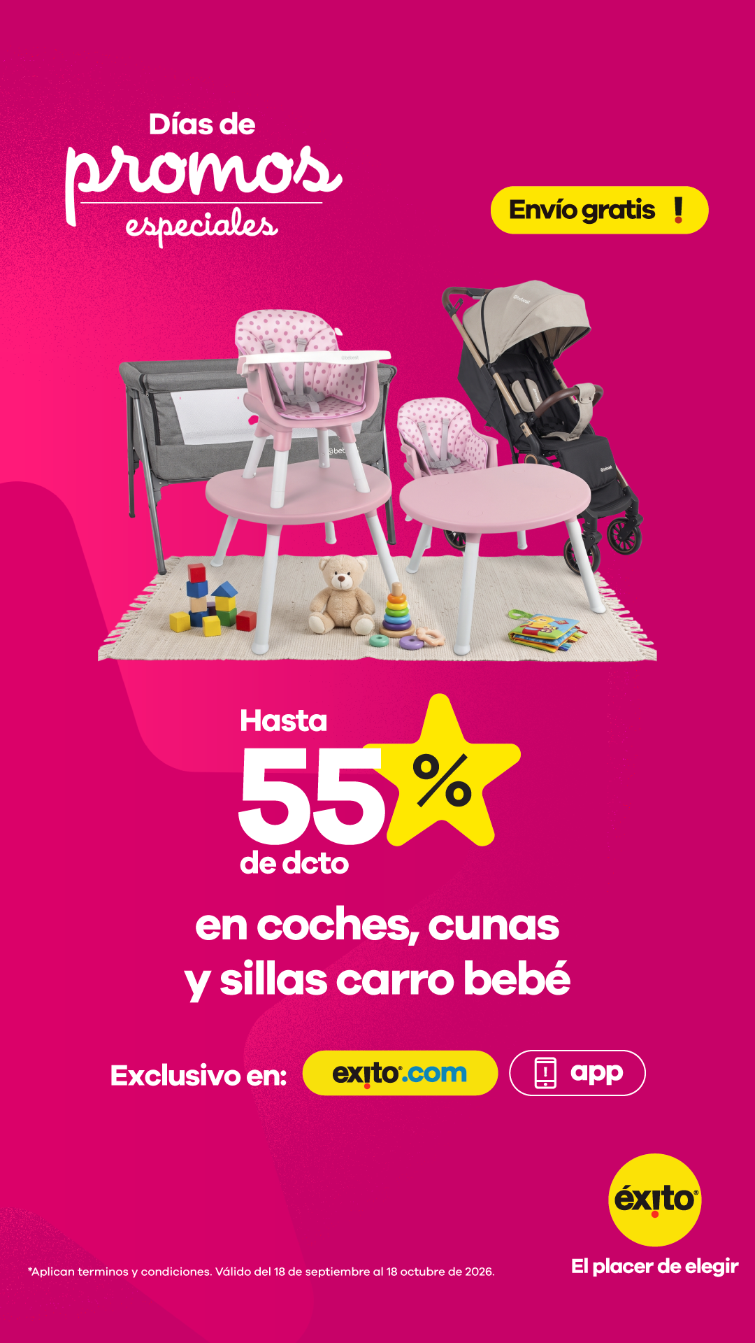 Moda Éxito Facebook ad: Ofertas para tu bebé