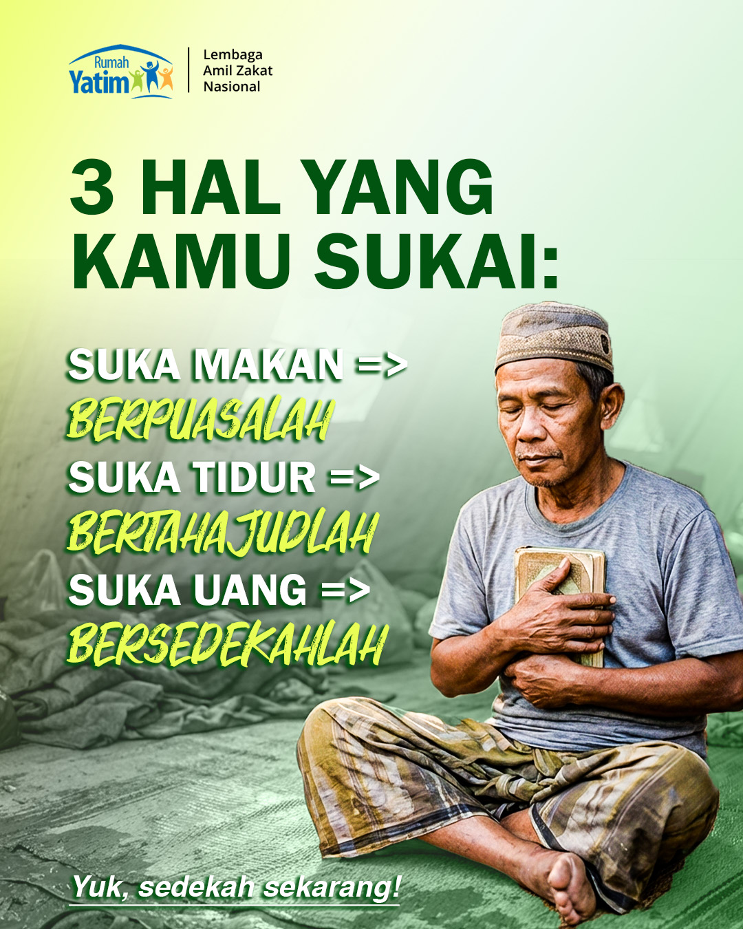 Rumah Yatim Facebook ad: Sedekah Alat Sholat Untuk Korban Bencana