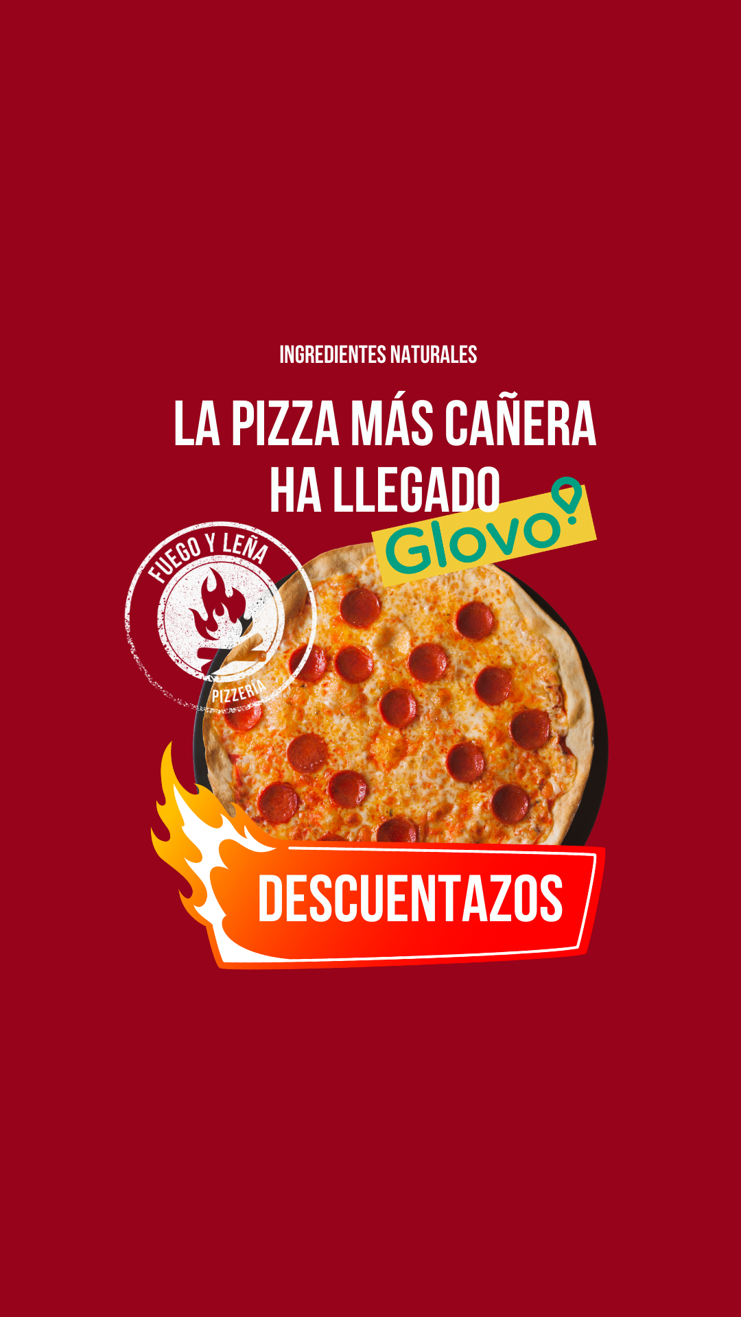 Fuego y leña Facebook ad