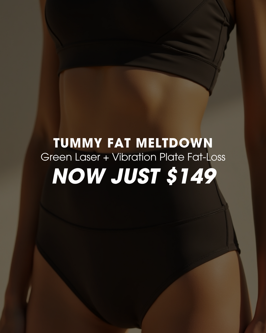 LOR Spa Facebook ad: Tummy Fat Meltdown Package, Just $149
