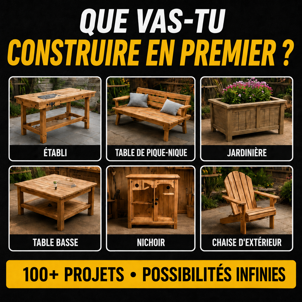 Master Crafts DIY Facebook ad: 100+ plans. Chaque mesure.