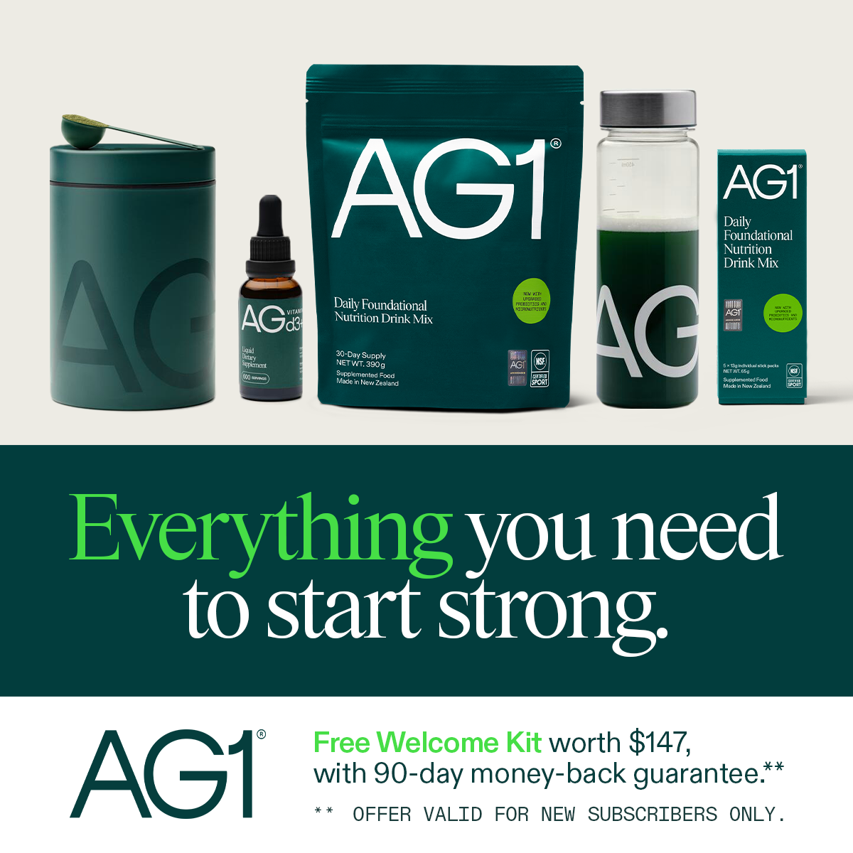 AG1 by Athletic Greens Facebook ad