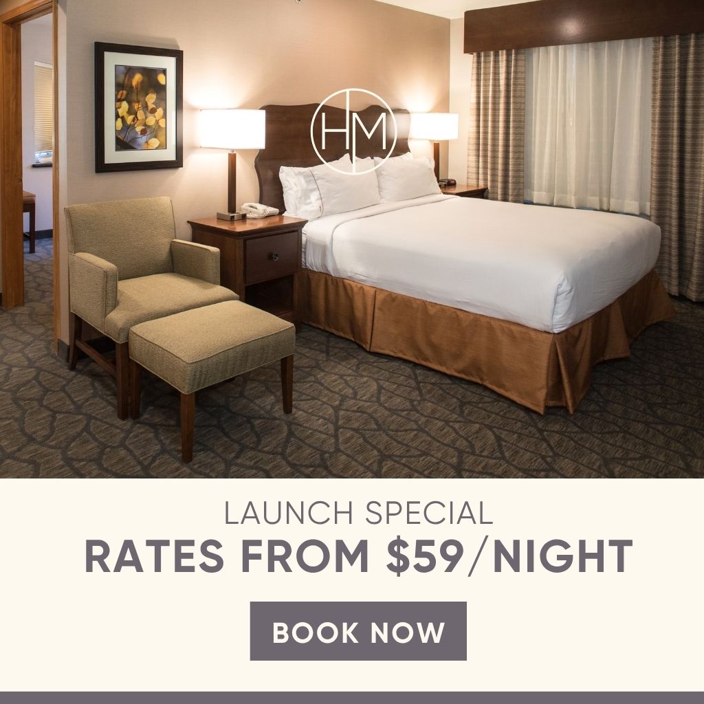 Himark Tahoe Facebook ad: Stay at HiMark Hotel this spring from just…